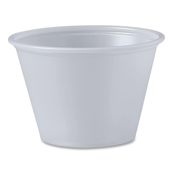 Solo Portion Containers, 2.5 oz, Plastic, Translucent, 2500PK P250N - main