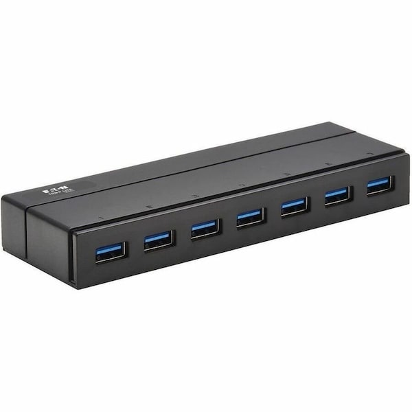 Eaton Tripp Lite Series 7-Port USB-A Mini Hub - USB 3.x 5Gbps, International Plug Adapters U360-007-INT - main