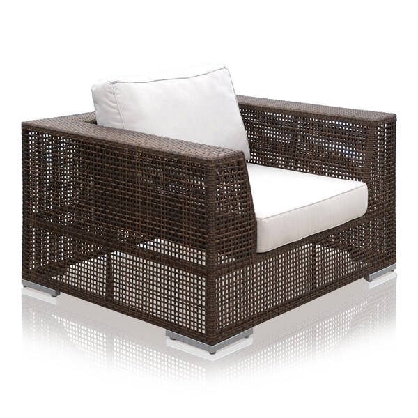 Hospitality Rattan Patio Soho Lounge Chair with Cushion 903-1323-JBP-C - main