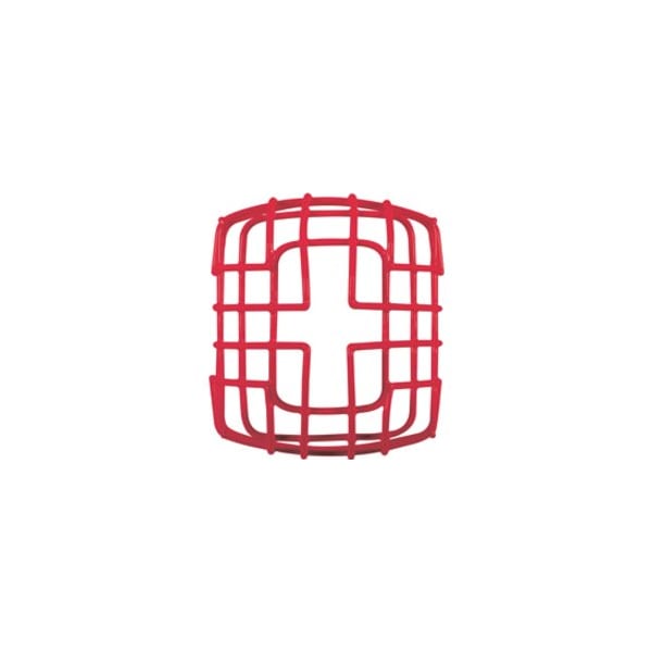 Safety Technology International Wire Cage, Steel, Surface Mount, 6 3/4 in W x 7 1/2 in H x 6 1/8 in D, Red STI-9708-R - main