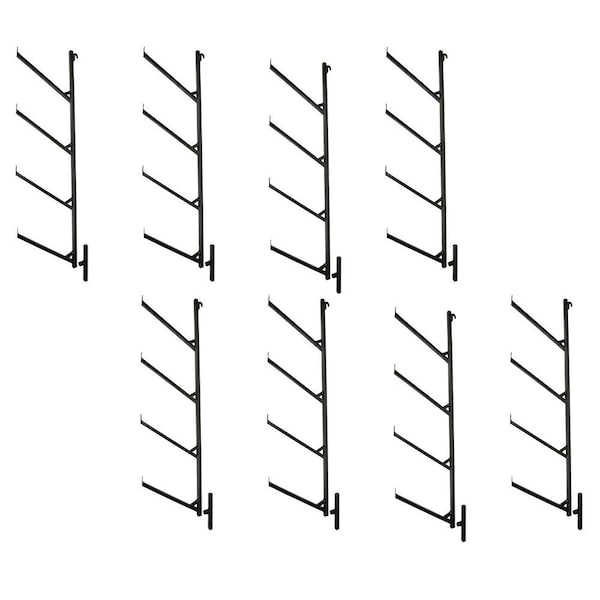 Mytee Products 4 Tier Shipping Container Pipe Rack w/ 18inx64in Black Powder Coated Steel, 8PK CNT-PIPERACKx8 - main