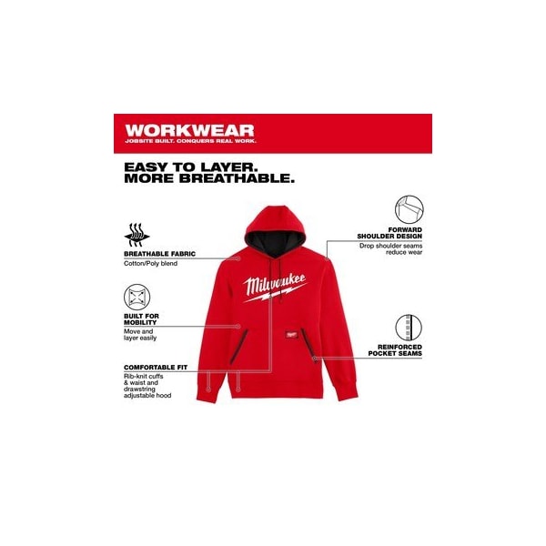 Milwaukee Hand Trucks FreeFlex L Long Sleeve Unisex Hooded Hoodie