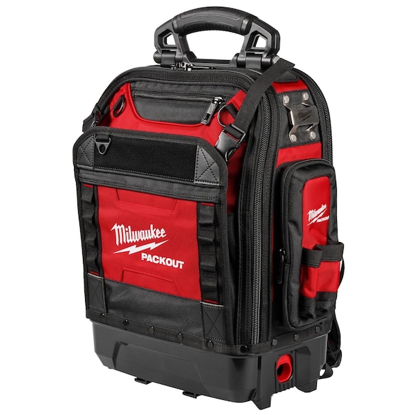 Milwaukee Tool Tool Backpack, Red, Polyester, 42 Pockets 48-22-8303 - main