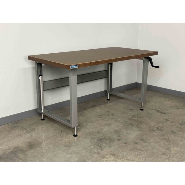 Stackbin Hand Crank Workbenches, 48"W, Adj.H, 1000lb H4836-4000-BL - main