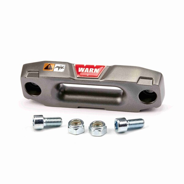 Warn Winch Fairlead Epic Hawse Style; Short; For Axon 3500 and Axon 4500 RC Winches; Gunmetal Powder 100967 - main