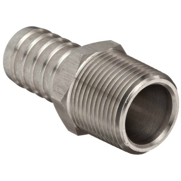 Msi Products 4inMPTx4in INDUSTRIAL 316 Stainless Steel Hose Barb A3284064 - main