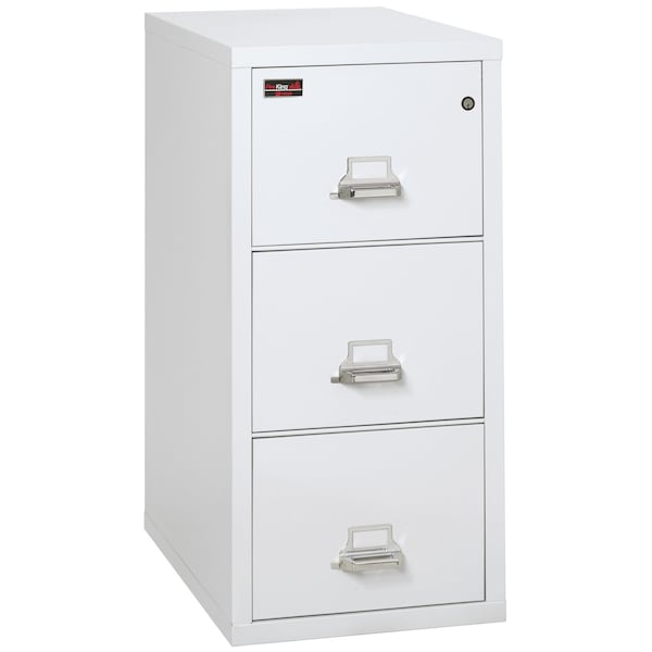 Fireking 3 Drawer, 2 Hr Fire & Impact Rated, Vertical, 31" depth Letter Arctic White 3-1943-2AW - main