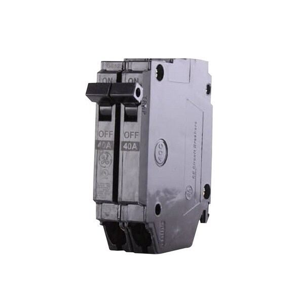 Ge Industrial Solutions Circuit Breaker, THQP Series, 40A, 2 Pole, 120/240V AC, 10kA at 120/240V AC THQP240 - main