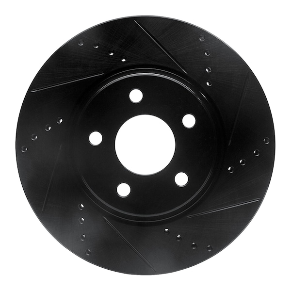 Dynamic Friction Co DFC Brake Rotor - Drilled and Slotted - Black 633-53003R - main