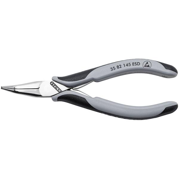 Knipex Electronics Angled Pliers, 5 3/4 in L 35 82 145 ESD - main