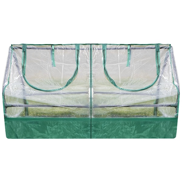 Zenport Garden Raised Bed and Cold Frame Greenhouse Cloche SH3212A+BTP - main
