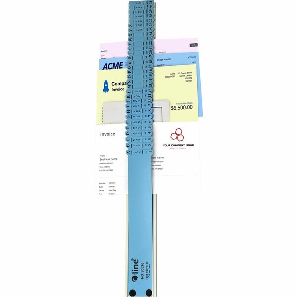 C-Line Products C-Line 30526 Sorter A-Z/1-31/Jan-Dec/Sun-Sat/0-30 000 Index Letter Size Plastic Blue 30526 - main