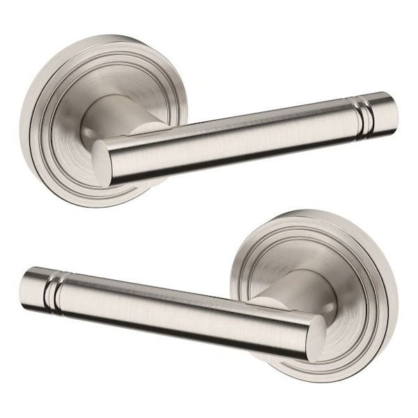 Baldwin Residential Door Levers Passage Reversible Lifetime Satin Nickel 5138056PASS - main