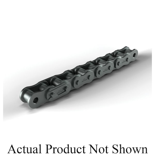 Hkk Chain Riveted Standard Roller chain, 10 ft OAL, 1/2 P, 0.312 Dia x 5/16 in W Roller, Alloy Steel RC040R1A - main
