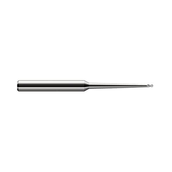 Harvey Tool 0.1870in Cutter DIA x 0.2810in 9/32 L of Cut x 2Deg 2.5000in 2-1/2 Taper Reach Carbide Ball End 734512 - main