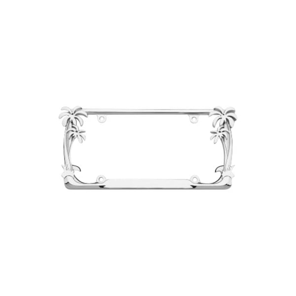 Cruiser Accessories 19003 Palm Tree License Plate Frame; Chrome 19003 - main