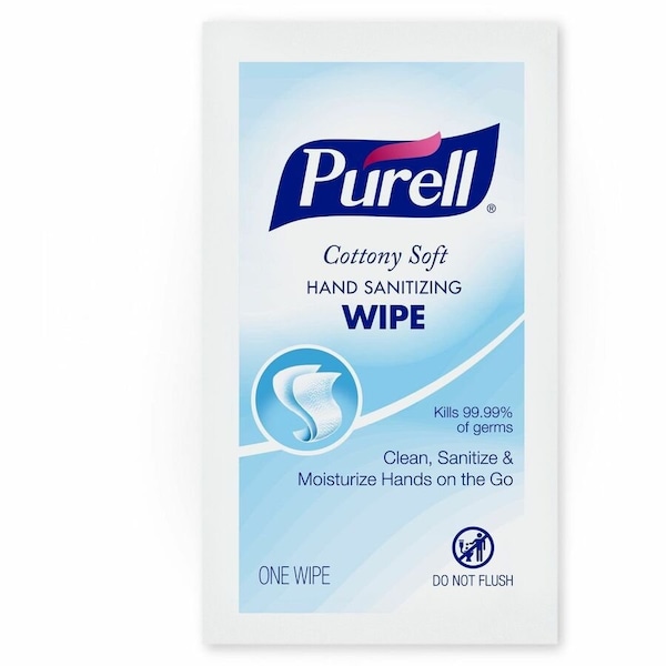Purell Hand Sanitizer Wipes, Packet, 1,000 Wipes per Container, Alcohol, Cottony Soft 9026-1M - main