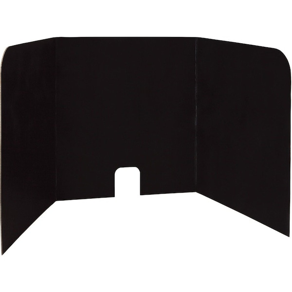 Pacon Computer Lab Privacy Board, Black, 22H x 22W x 20D, PK4 P3795 - main