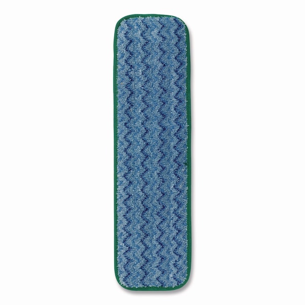 Rubbermaid Commercial 18.5 in W x 5.5 in D x 0.5 in H Wet Mop, Green, Microfiber, PK12 FGQ41000GR00 - main