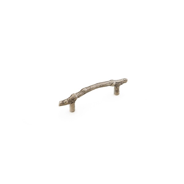 Schaub 4in Center to Center Mountain Twig Cabinet Pull Italian Nickel Finish 783-IN - main