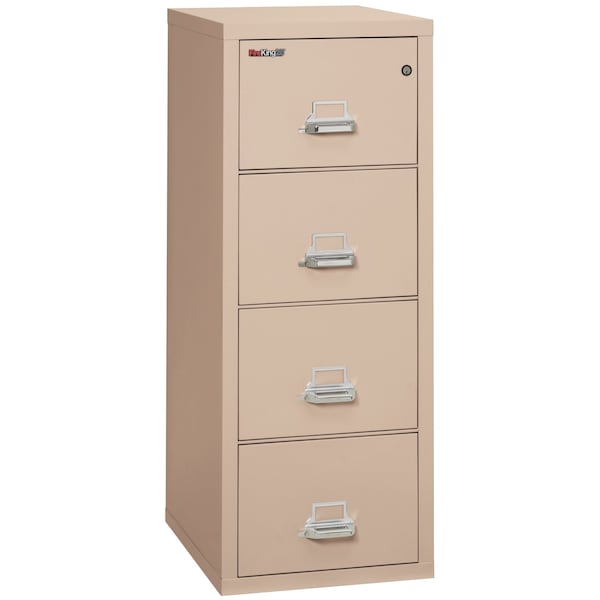 Fireking 4 Drawer, 1 Hr Fire & impact rated, 25" depth Legal Champagne 4-2125-CCH - main