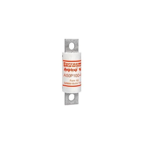 Ferraz Shawmut 1in x 3.63in, 500 VAC, 450 VDC, 100 A, 35 kA AC Interrupt, GMG Body, Tin Plated Brass Blade A50P100-4 - main