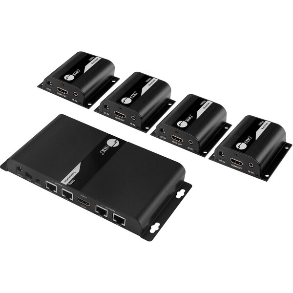 Siig 1X4 HDMI EXTENDER/SPLITTER, EXTENDS 4X 1080P@60HZ VIDEO OUTPUT UP TO 130FT 40M CE-H23U11-S1 - main