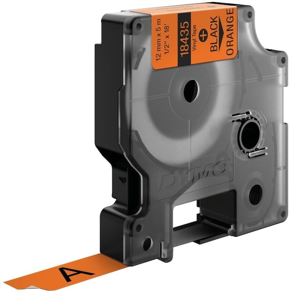 Dymo RHINO 1/2IN X 81FT, ORANGE VINYL LABELING TAPE 18435 - main
