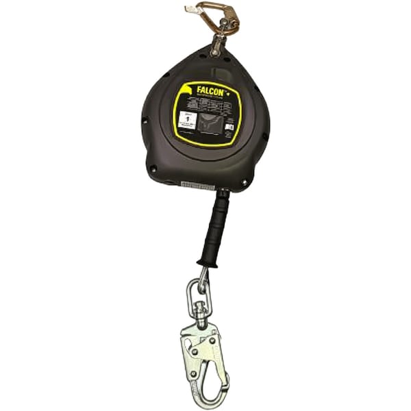 Honeywell Miller Falcon+ Self-Retracting Lifeline, 20 / 30 / 50 Length, Carabiner, Steel, 1 Leg(s) MFS-OGC1-02/20FT - main