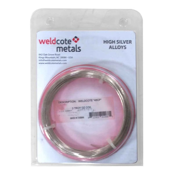 Weldcote 45CF 45% Bag-5 1/16in x 3 troy oz coil 45CF116X3T0C - main