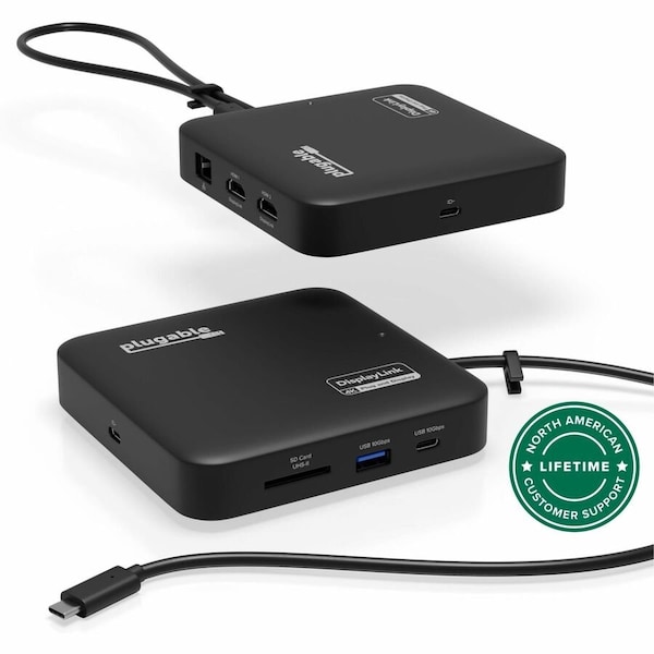 Plugable Technologies PLUGABLE 7-IN-1 USB C DOCKING STATION DUAL MONITOR - DUAL HDMI DOCK IS COMPATIBL USBC-6950PDZ - main