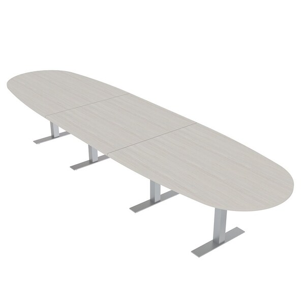 Skutchi Designs 16ft Boval Conference Table With Power | Harmony Series | 16 Person Meeting Room Table HAR-BOVL-48X192-T-K458-NA - main