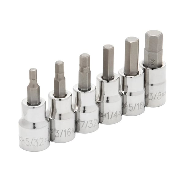 Gearwrench Bit Socket Set, 6-Piece, Specifications: SAE Measurement 88689 - main