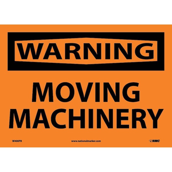 Nmc Warning Moving Machinery Sign W400PB - main