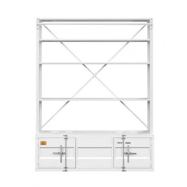 Homeroots White Three Tier Bookcase 486286 - main