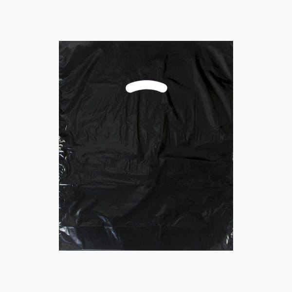 Nashville Wraps Black Super Gloss 15x18x4 Plastic Bags, 1.25 mil, 500PK SG2BK - main