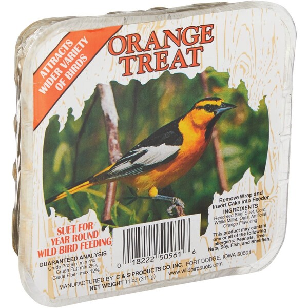 C&S 11 Oz. Orange Treat Wild Bird Suet 100214304 - main