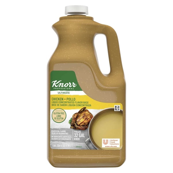 Knorr Professional Chicken Liquid Concentrate Base, 1 Gallon 68914435 - main