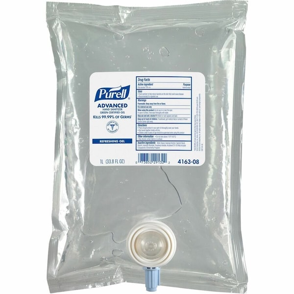 Purell Hand Sanitizer Gel - Fragrance-free Scent - 1.06 quart - Kill Germs - Hand, Skin - Clear 416308 - main