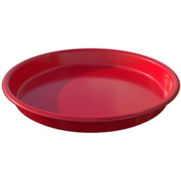 Coolcrafts 13 in. Kids protective Round Craft Tray, Red CO3190330 - main