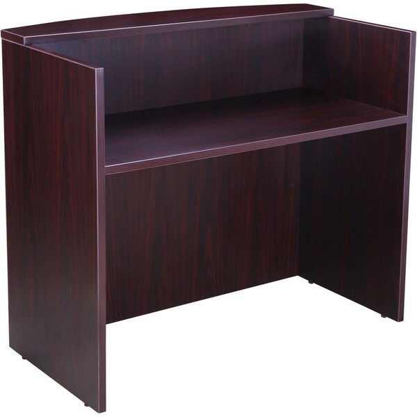 Boss Reception Desk, 71W X 30/36D X 42H, Mahogany N169-M - main
