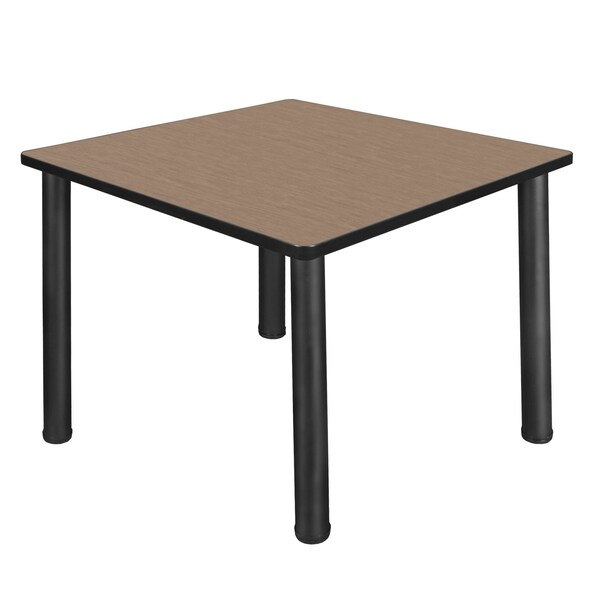 Regency Square Kee Medium Breakroom Table, 42 in W, 42 in L, Noble Oak TB4242NOBPBK - main