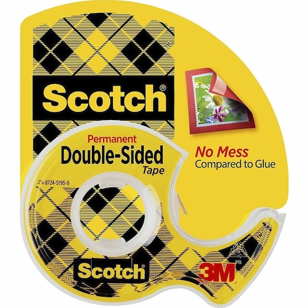 Scotch Double Sided Tape, Permanent, 1/2x450 in. 137 - main