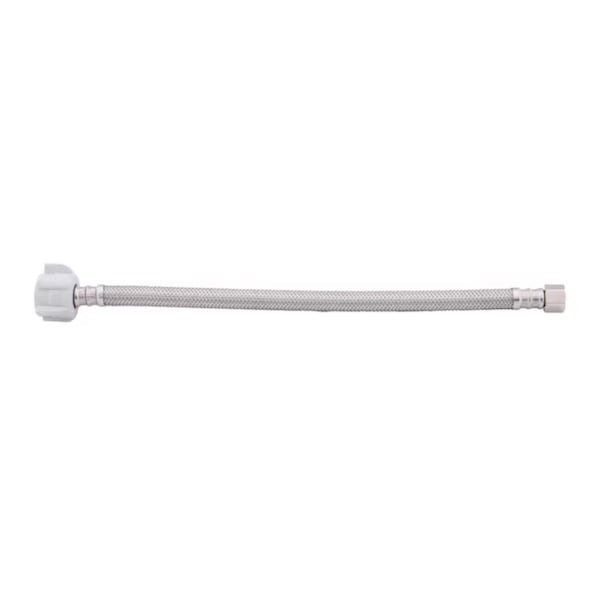 Brasscraft Plumbshop 3/8 in. Compression pc X 7/8 in. D Ballcock 12 in. Braided Stainless Steel Supp PLS1-12DL F - main