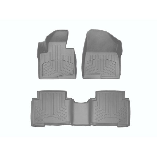 Weathertech Grey, Front and Rear FloorLiner HP 46440-1-3IM - main