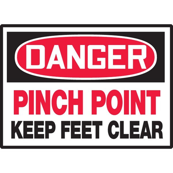 Accuform OSHA DANGER SAFETY LABEL PINCH LEQM121XVE - main