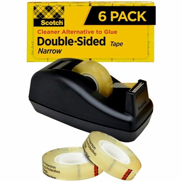 Scotch Double Sided Tape, Dispenser, PK12 665-6PKC40 - main