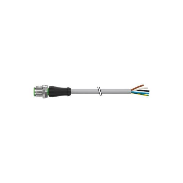 Murrelektronik Cordset, Straight, M12, Gray, 22 AWG, 4A 7000-12041-2350100 - main