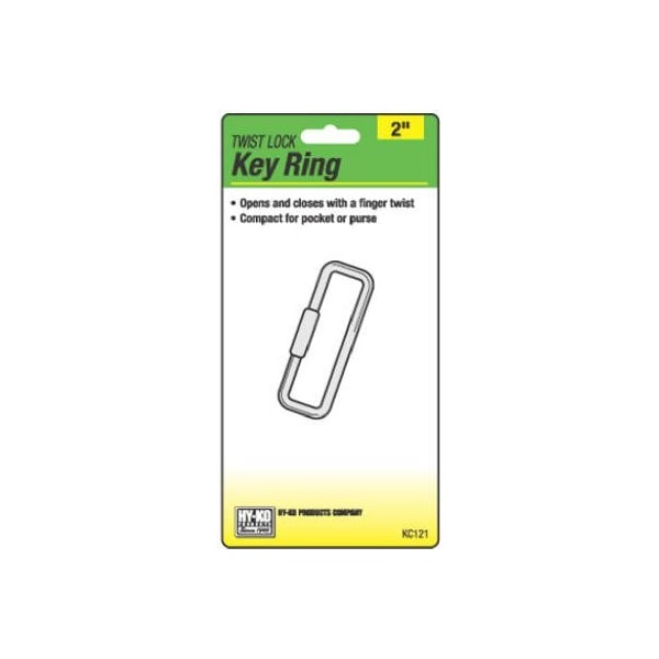 Hy-Ko Prod Co Twist Lock Key Ring KC121 - main