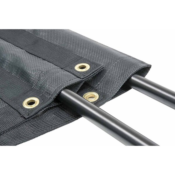 Mytee Products 7ft-6in x 18ft Dump Truck Vinyl Coated Mesh Tarps Cover with 5 Inch 18oz Double Pocket PVCM76-18 - main